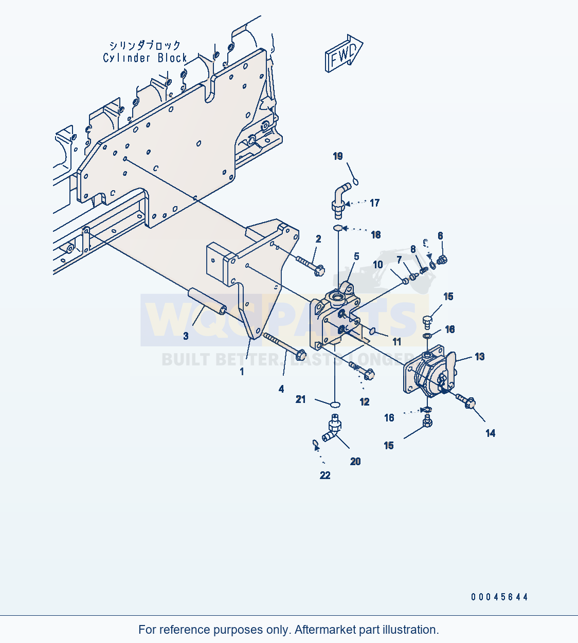 Komatsu WA470-6 Aa Engine — Priming Pump And Piping parts diagram