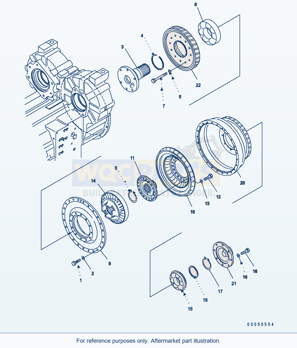 Komatsu WA470-6 F0 Transmission — Torque Converter parts diagram