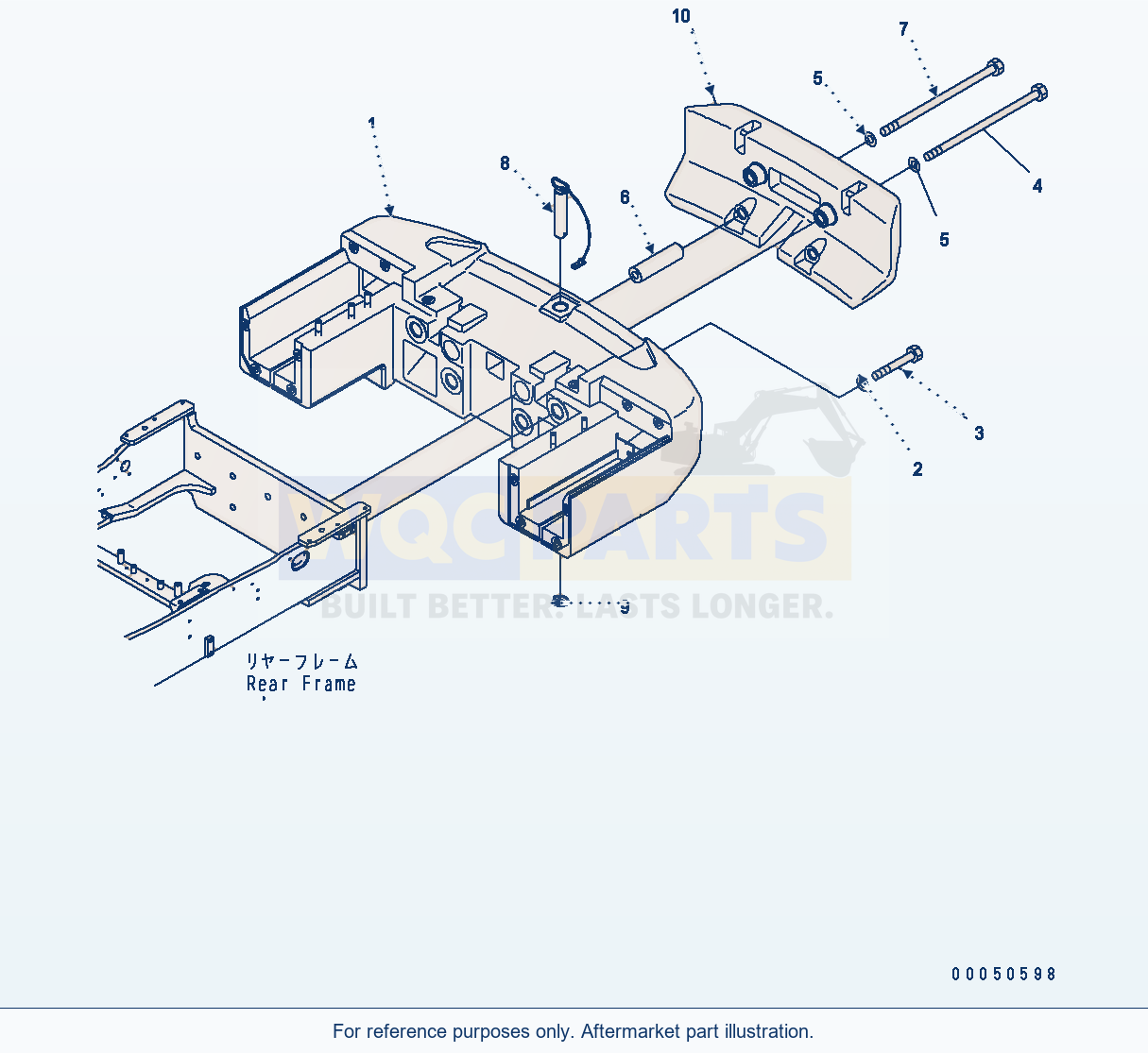 Komatsu WA470-6 M0 Guard — Counter Weight (Add) parts diagram
