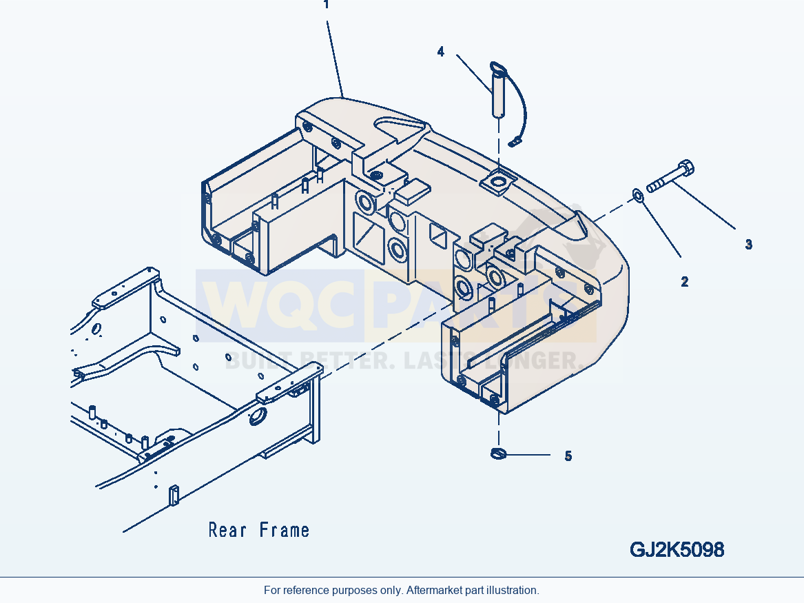 Komatsu WA470-6 M0 Guard — Counter Weight (Std) parts diagram