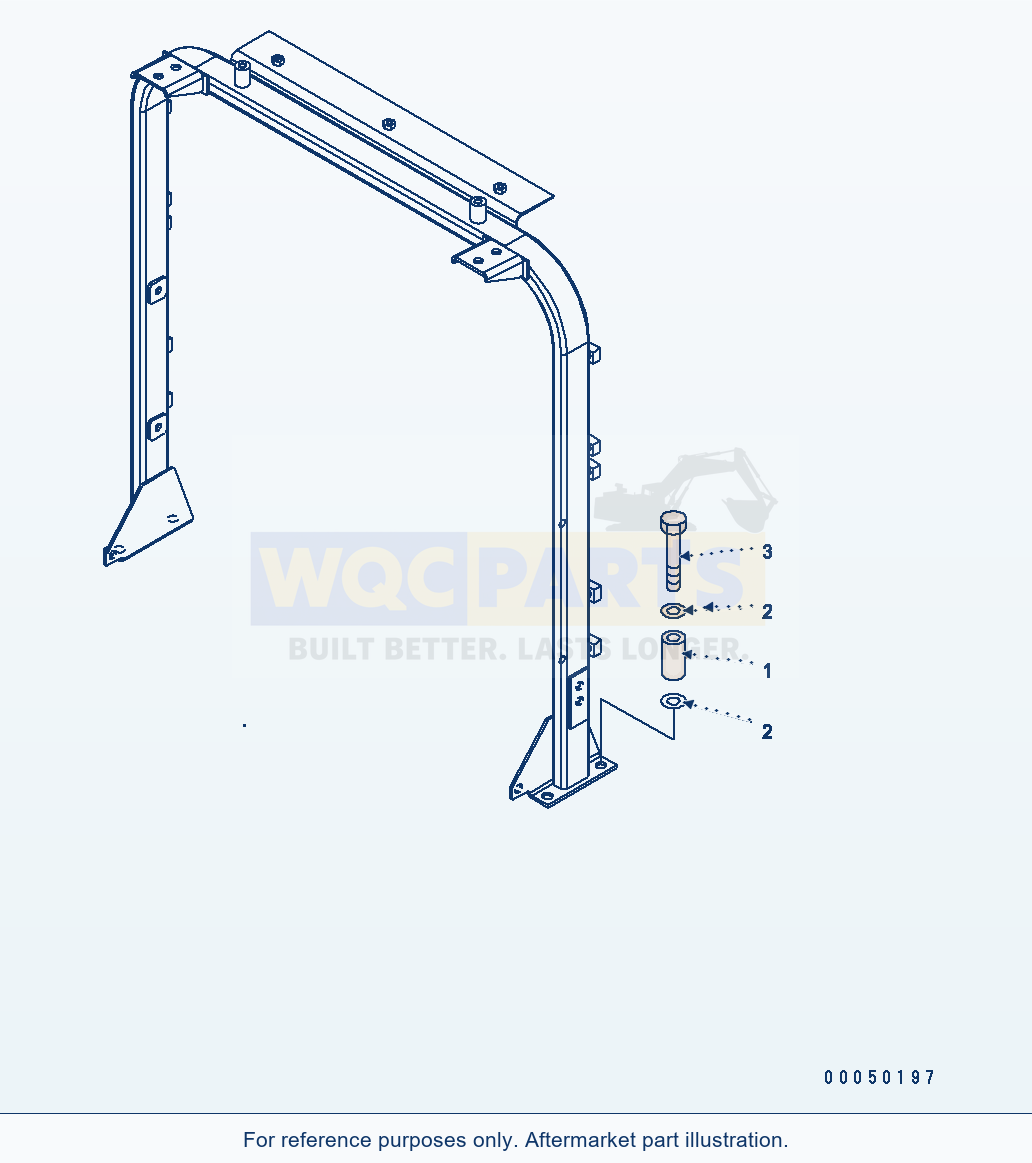 Komatsu WA470-6 M0 Guard — Hood (Frame Mounting Parts) parts diagram
