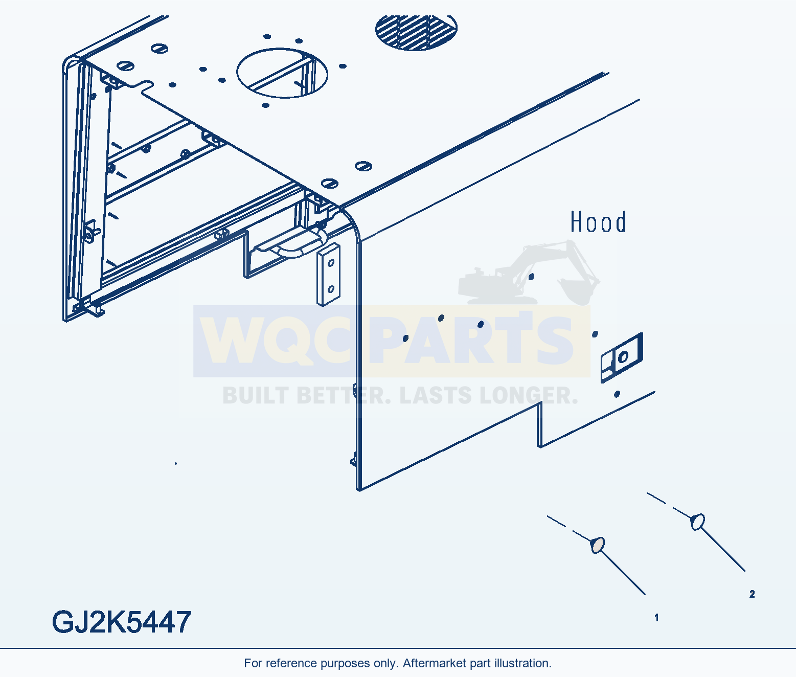 Komatsu WA470-6 M0 Guard — Without Rear Fender parts diagram
