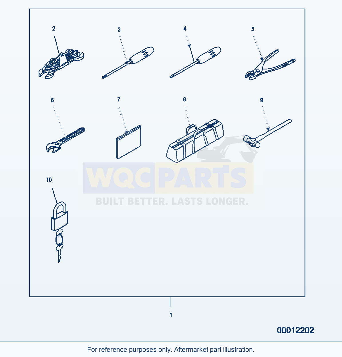 Komatsu WA470-6 V0 Accessory And Tool — Tool General parts diagram