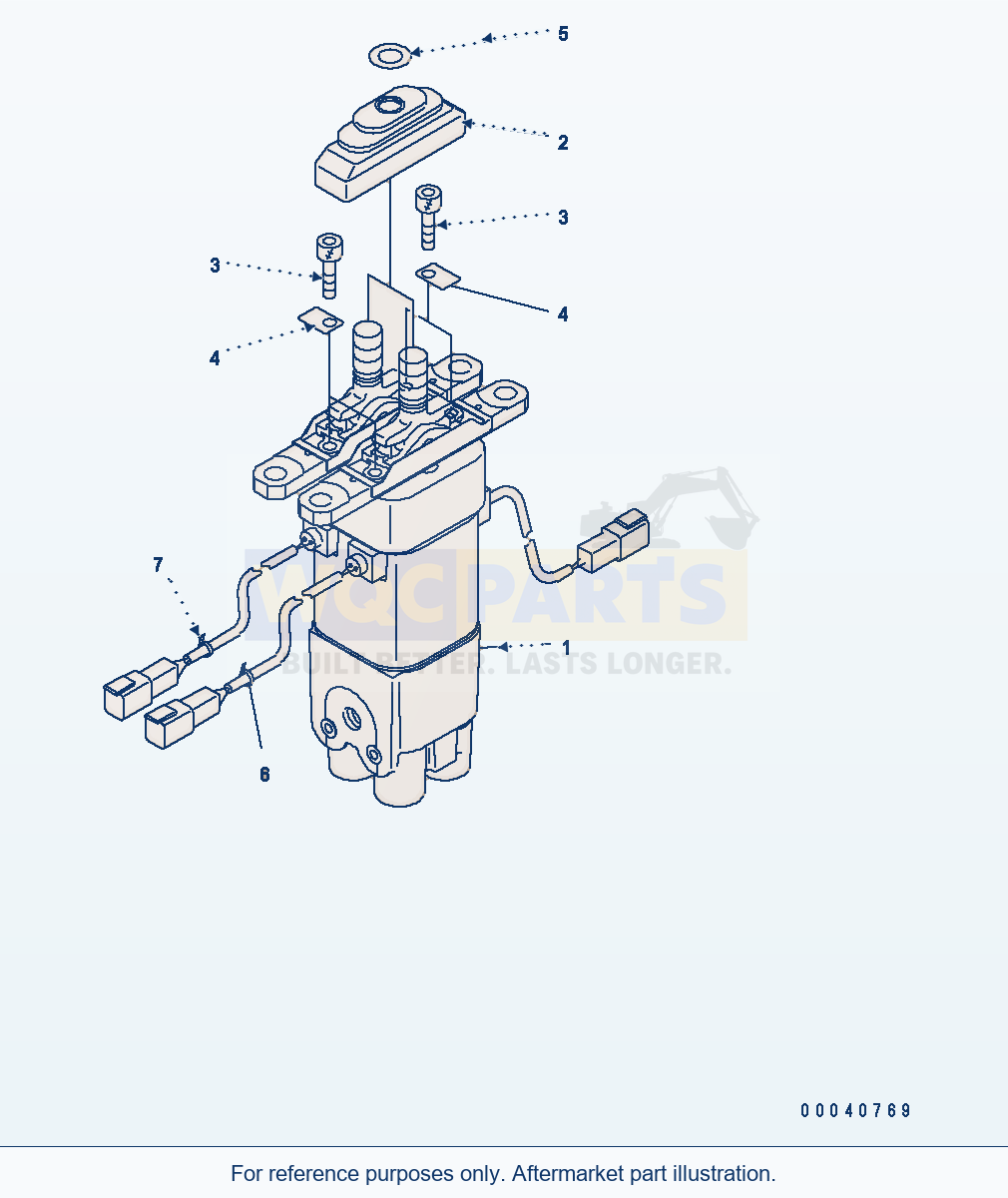 Komatsu WA470-6 Y0 Service Kit And Component Parts — Ppc Valve parts diagram