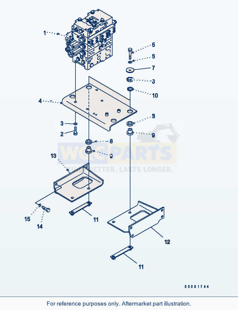 Komatsu WA470-6 Main Valve(#85001-) Serial 85001-90215 (ECOT3) parts diagram
