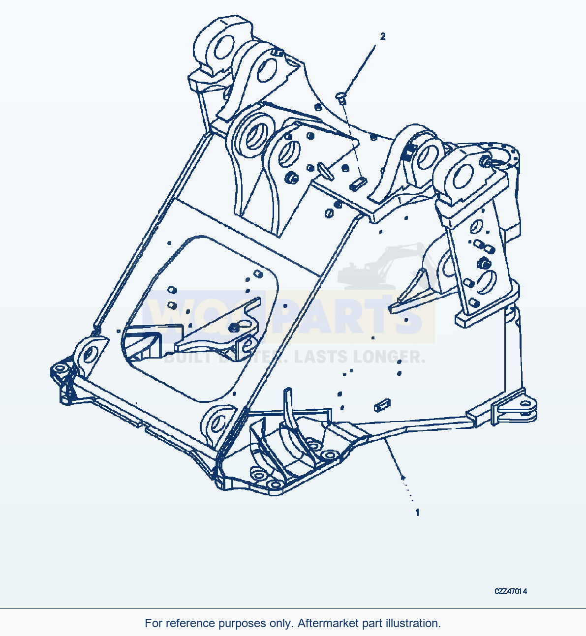 Komatsu WA470-6 Front Frame (|J00283) parts diagram