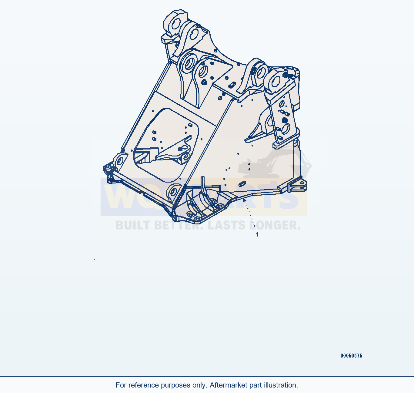 Komatsu WA470-6 Front Frame (With High Lift Arm) (|J00286) parts diagram