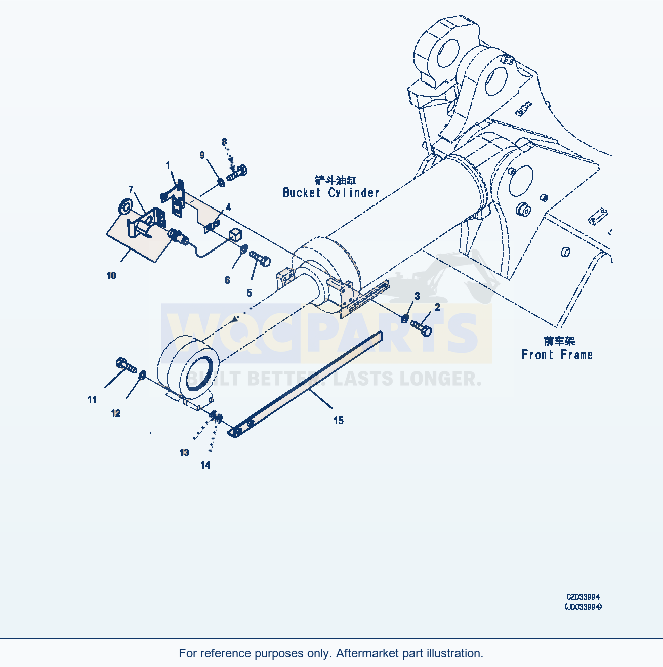 Komatsu WA470-6 Bucket Positioner (With Log Grapple) (|K00431) parts diagram