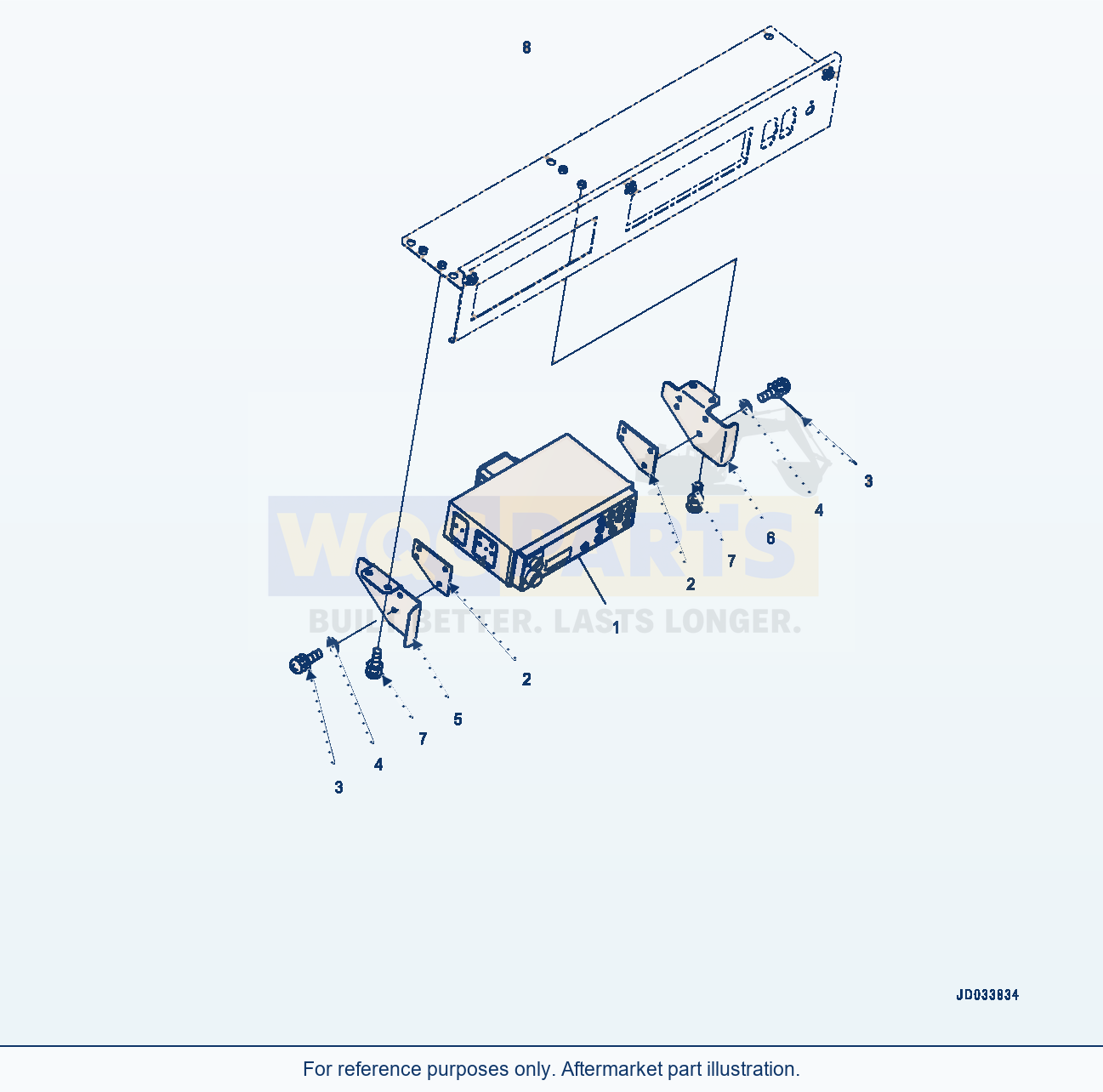 Komatsu WA470-6 Radio (Am-Fm Radio, Europe And Asia) (|K00386) parts diagram
