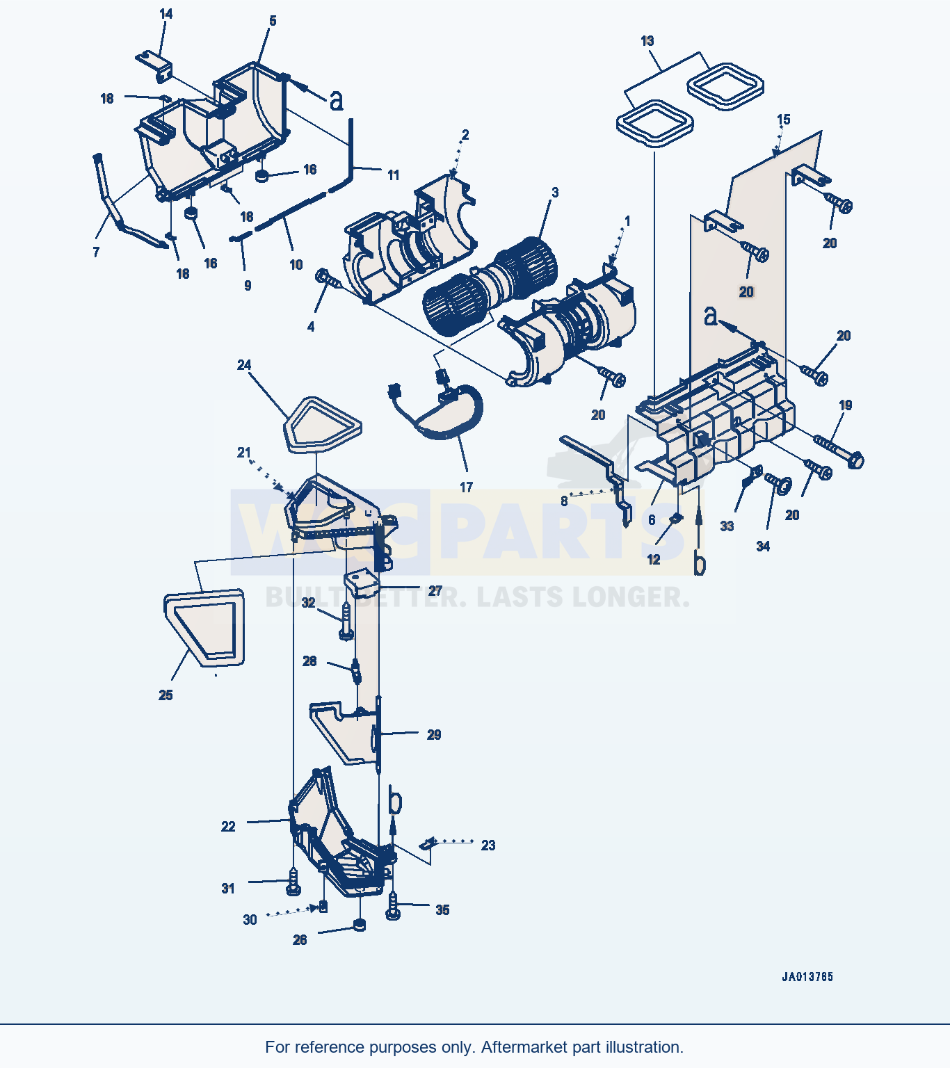 Komatsu WA470-6 Rops Cab (Monocoque) (Blower) (|K00345) parts diagram