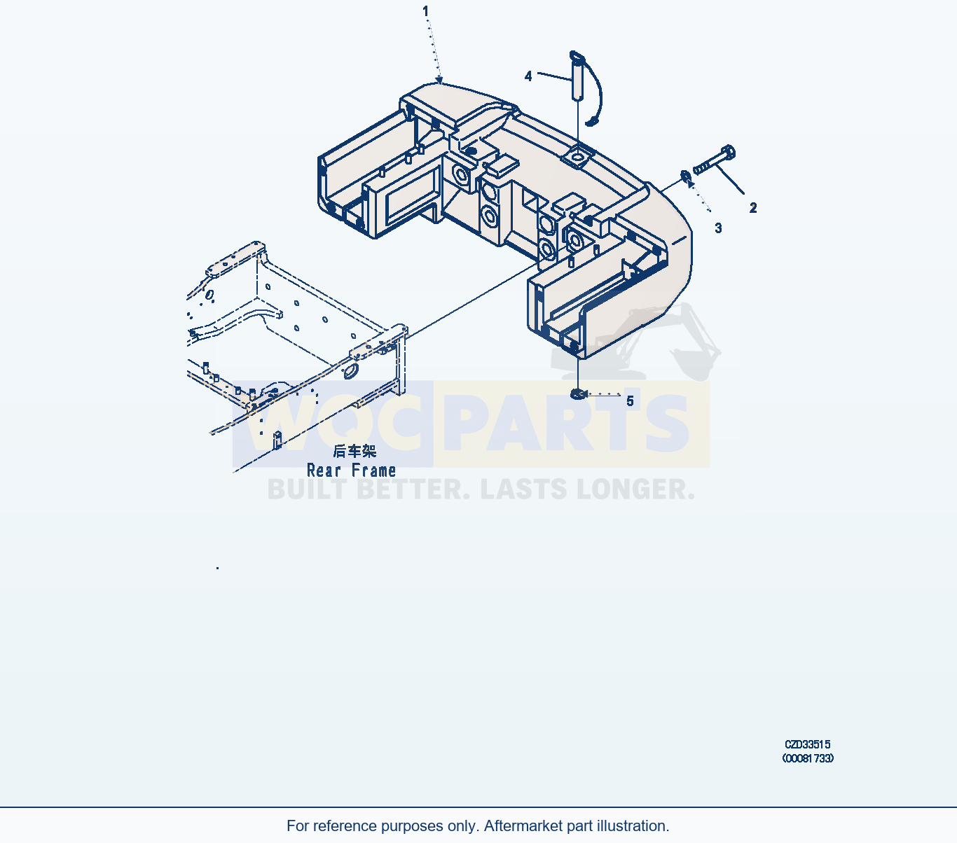 Komatsu WA470-6 Counterweight (1925Kg) (|M00475) parts diagram