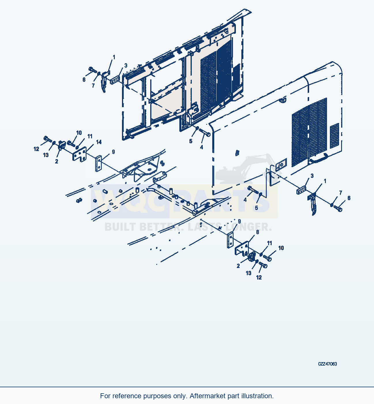 Komatsu WA470-6 Hood (Door With Lock) (|M00456) parts diagram