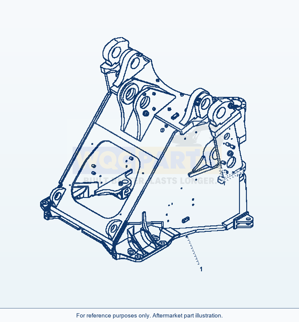 Komatsu WA470-6 Frame Front Serial A45001-UP parts diagram