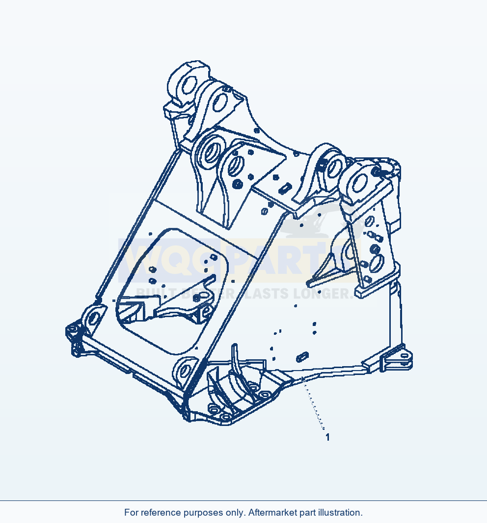 Komatsu WA470-6 Frame Front Serial A46001-UP parts diagram
