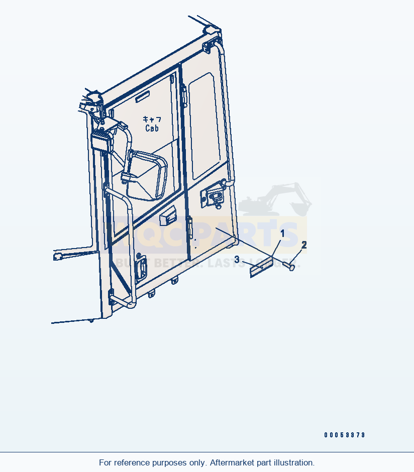 Komatsu WA470-6 Plate (Rops) (Spanish)(#85001-) parts diagram