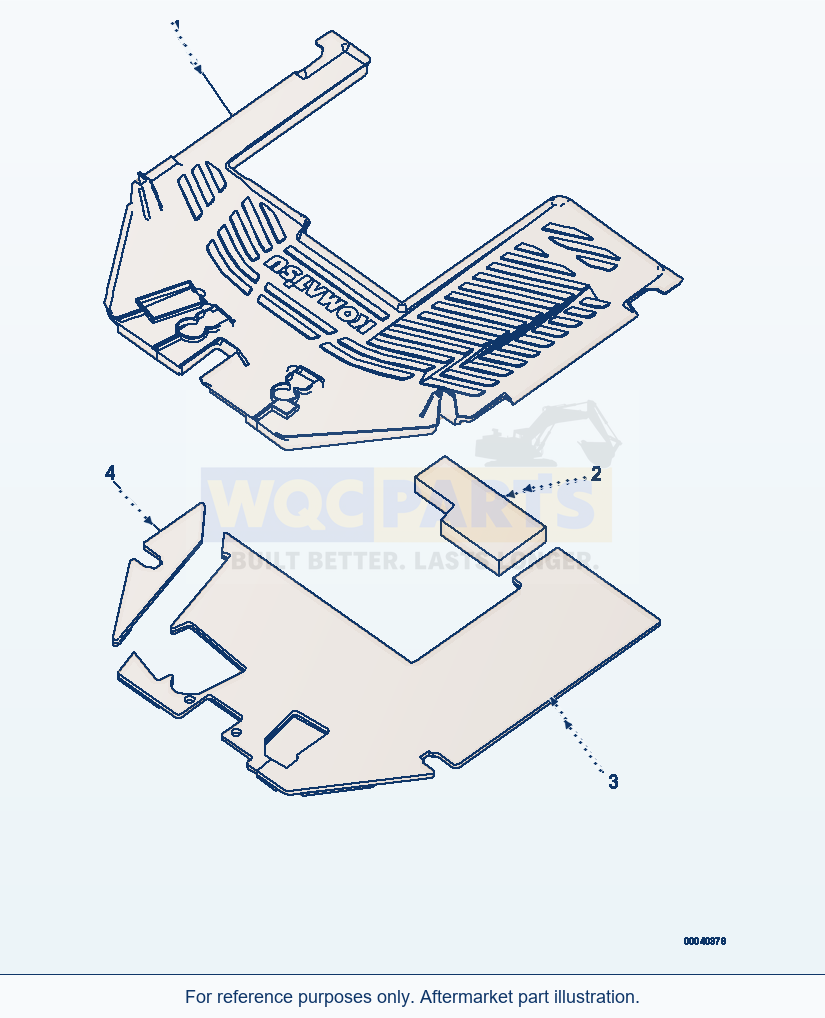 Komatsu WA470-6 Floor Mat(#85001-) Serial 85001-90215 (ECOT3) parts diagram