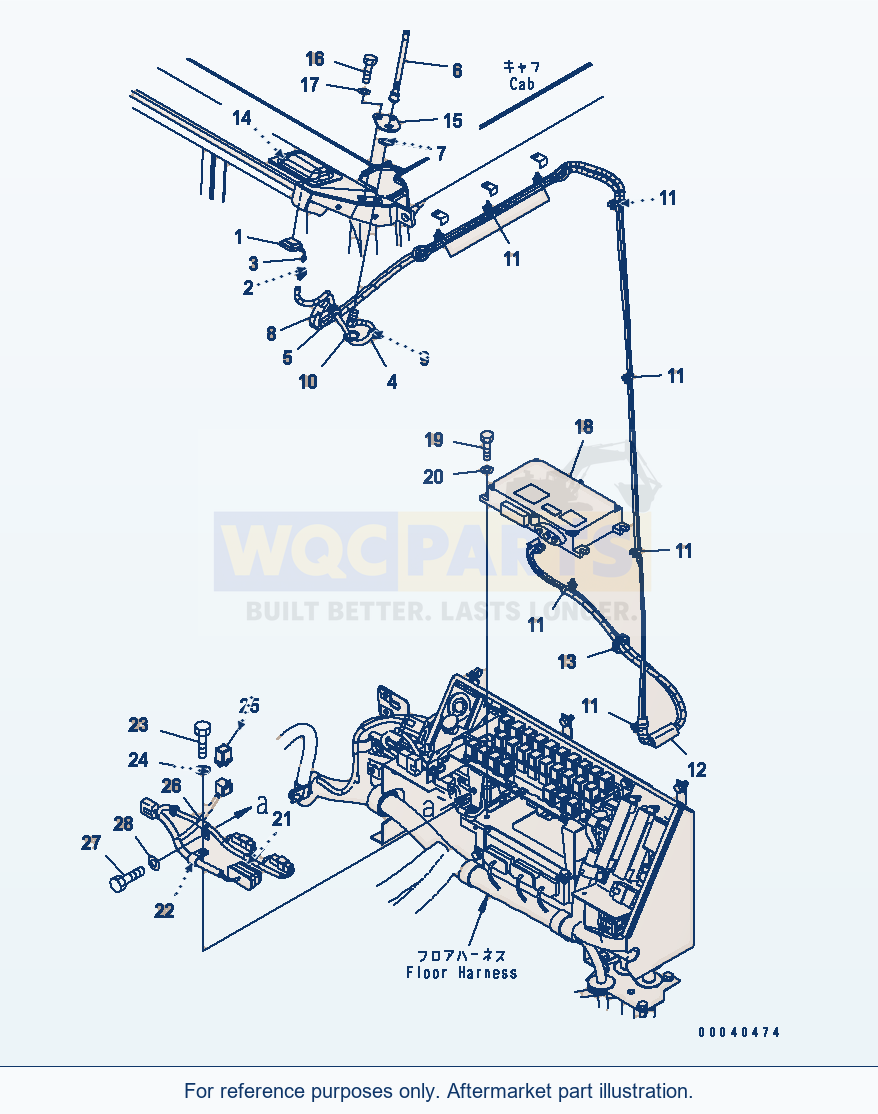 Komatsu WA470-6 Komtrax(#85001-) Serial 85001-90215 (ECOT3) parts diagram