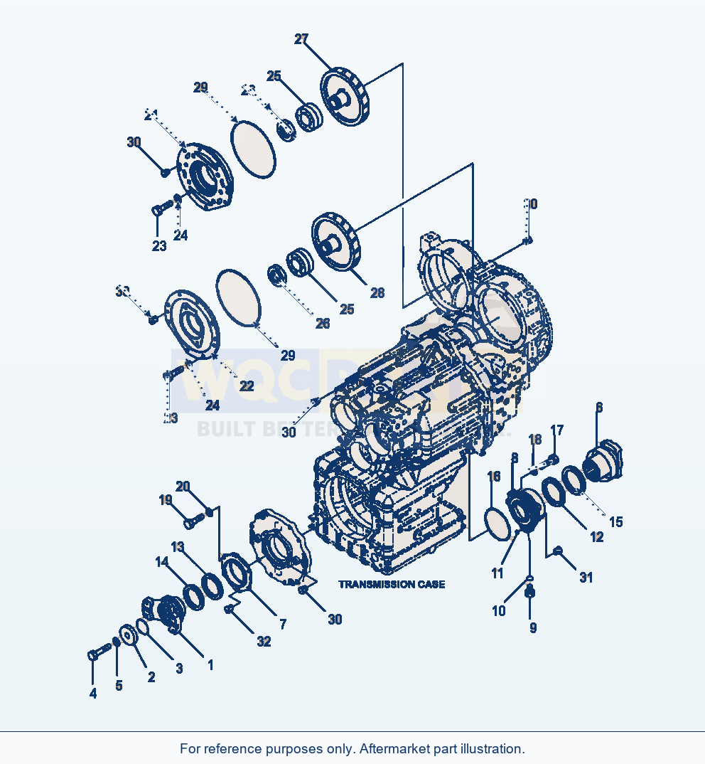 Komatsu WA470-6 Transmission Coupling Serial A45001-UP parts diagram