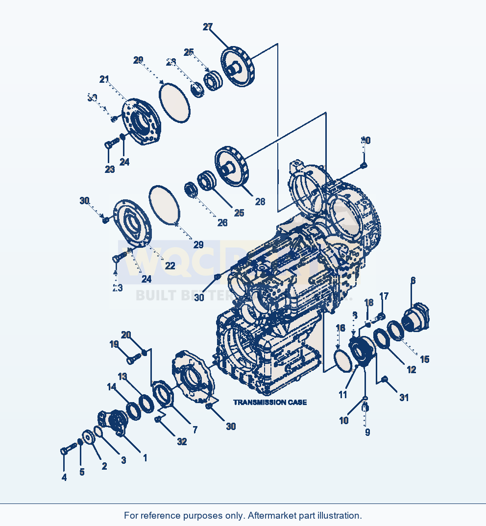 Komatsu WA470-6 Transmission Coupling Serial A46001-UP parts diagram