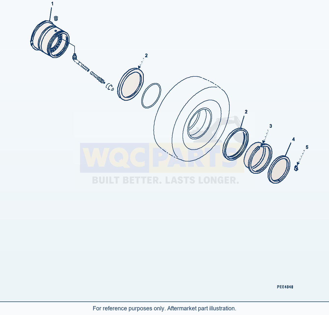 Komatsu WA470-6 Rim (26.5-25 Tubeless Tires) (|S00482) parts diagram