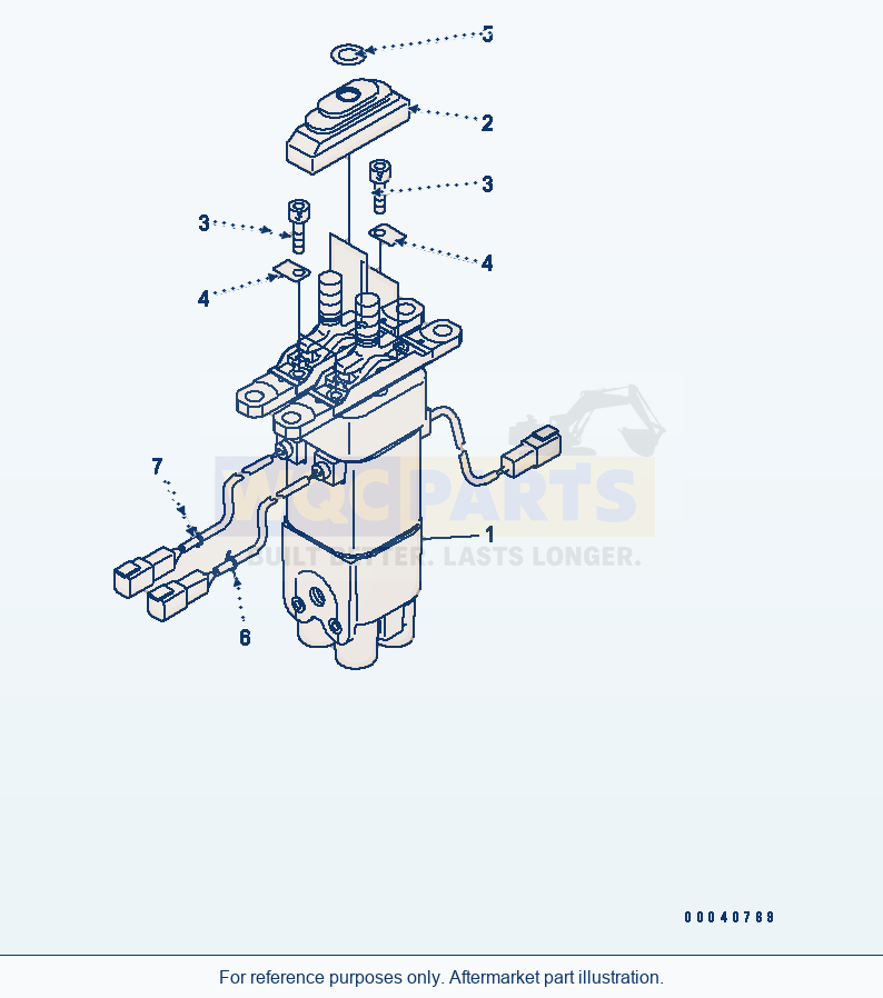 Komatsu WA470-6 Ppc Valve(#85001-) Serial 85001-90215 (ECOT3) parts diagram