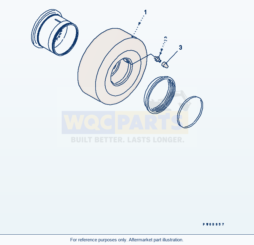 Komatsu WA470-6 Tire (26.5-25 With Tube Tire)(#85001-) parts diagram