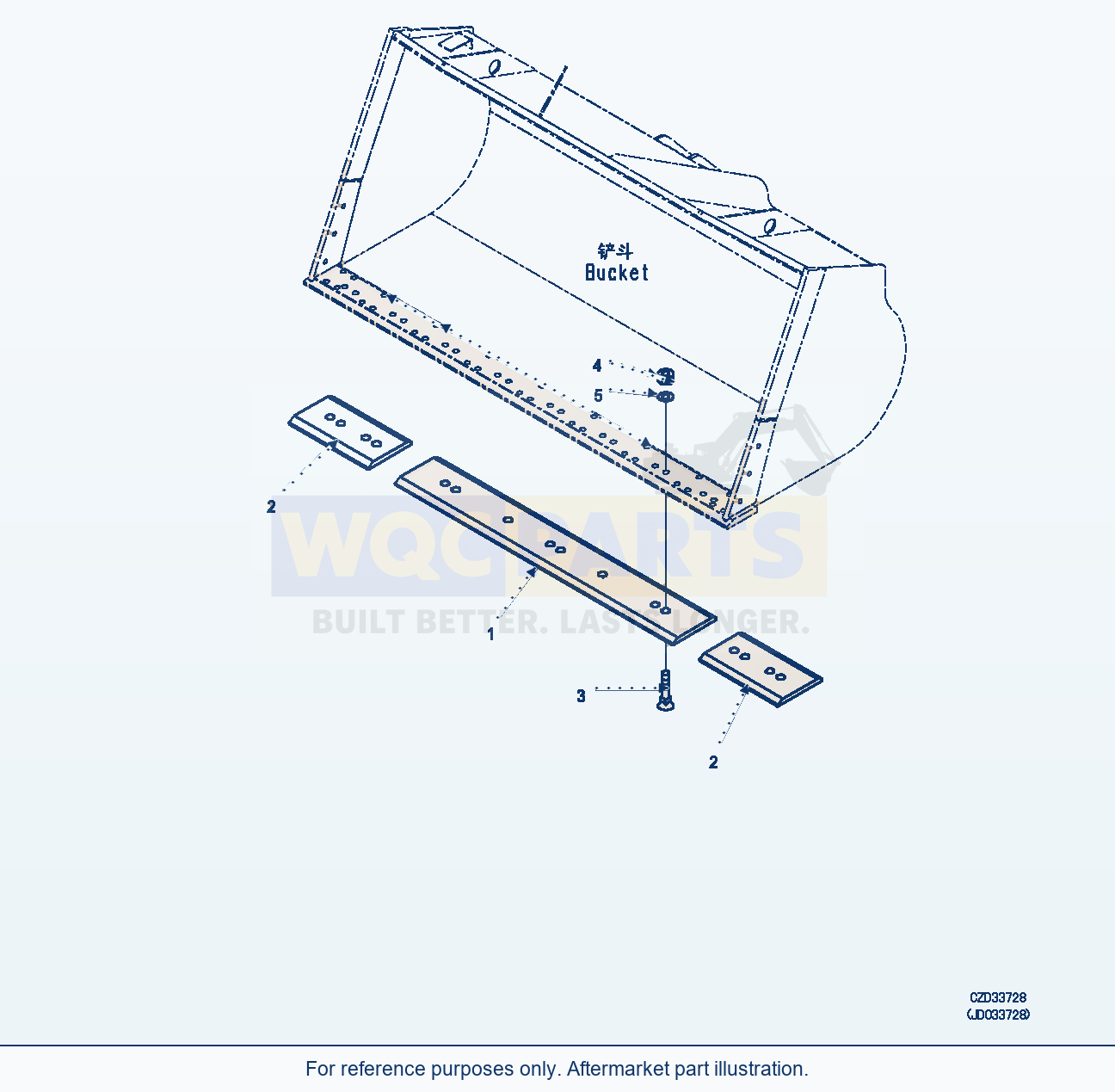 Komatsu WA470-6 Bolt On Cutting Edge (Nm400) (|T00509) parts diagram