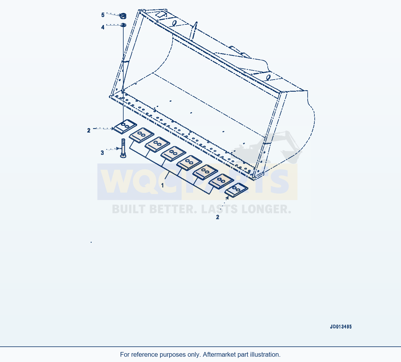 Komatsu WA470-6 Bolt On Cutting Edge (Segment Edge) (|T00508) parts diagram