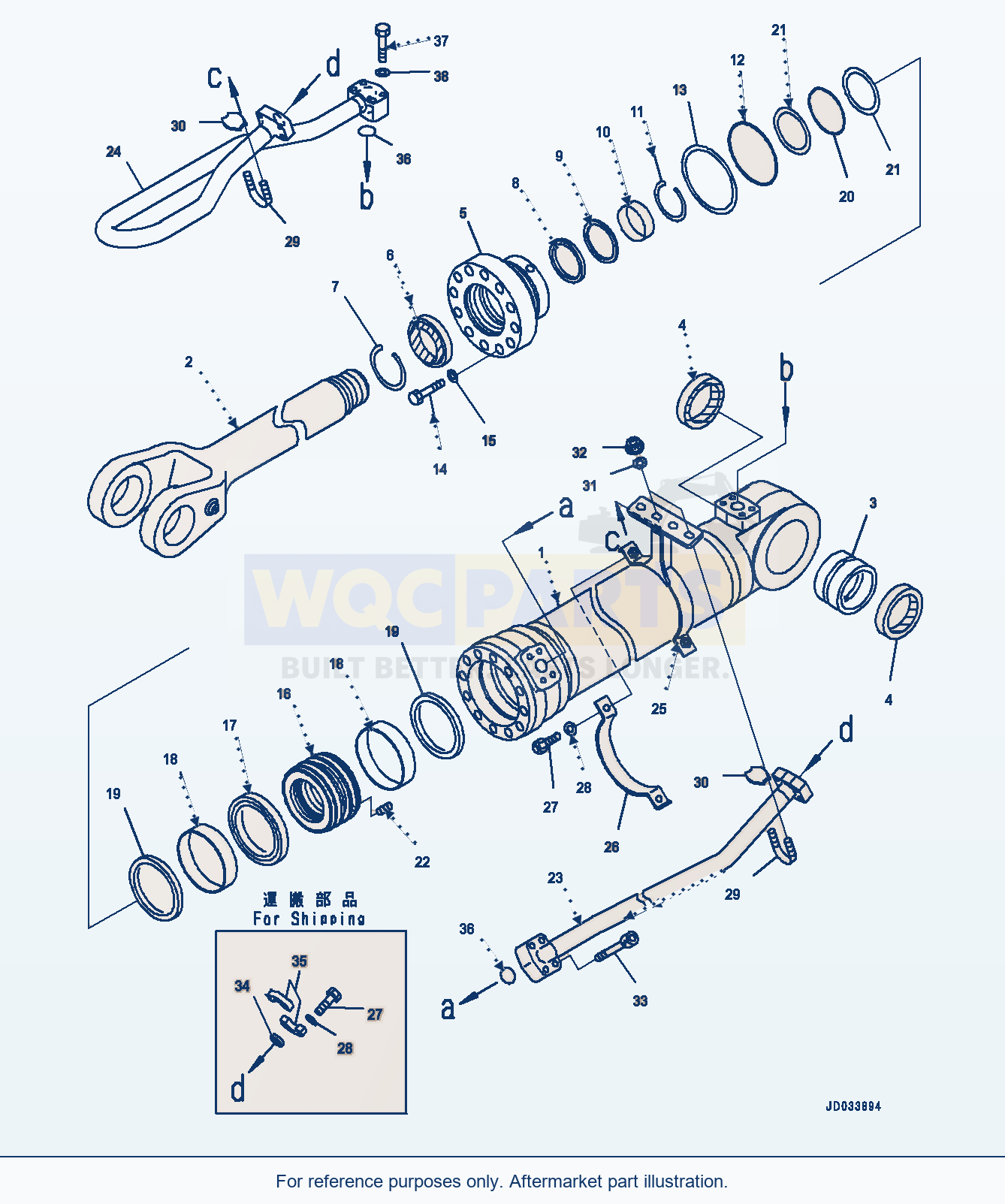 Komatsu WA470-6 Lift Cylinder (R.H.) (|T00515) parts diagram
