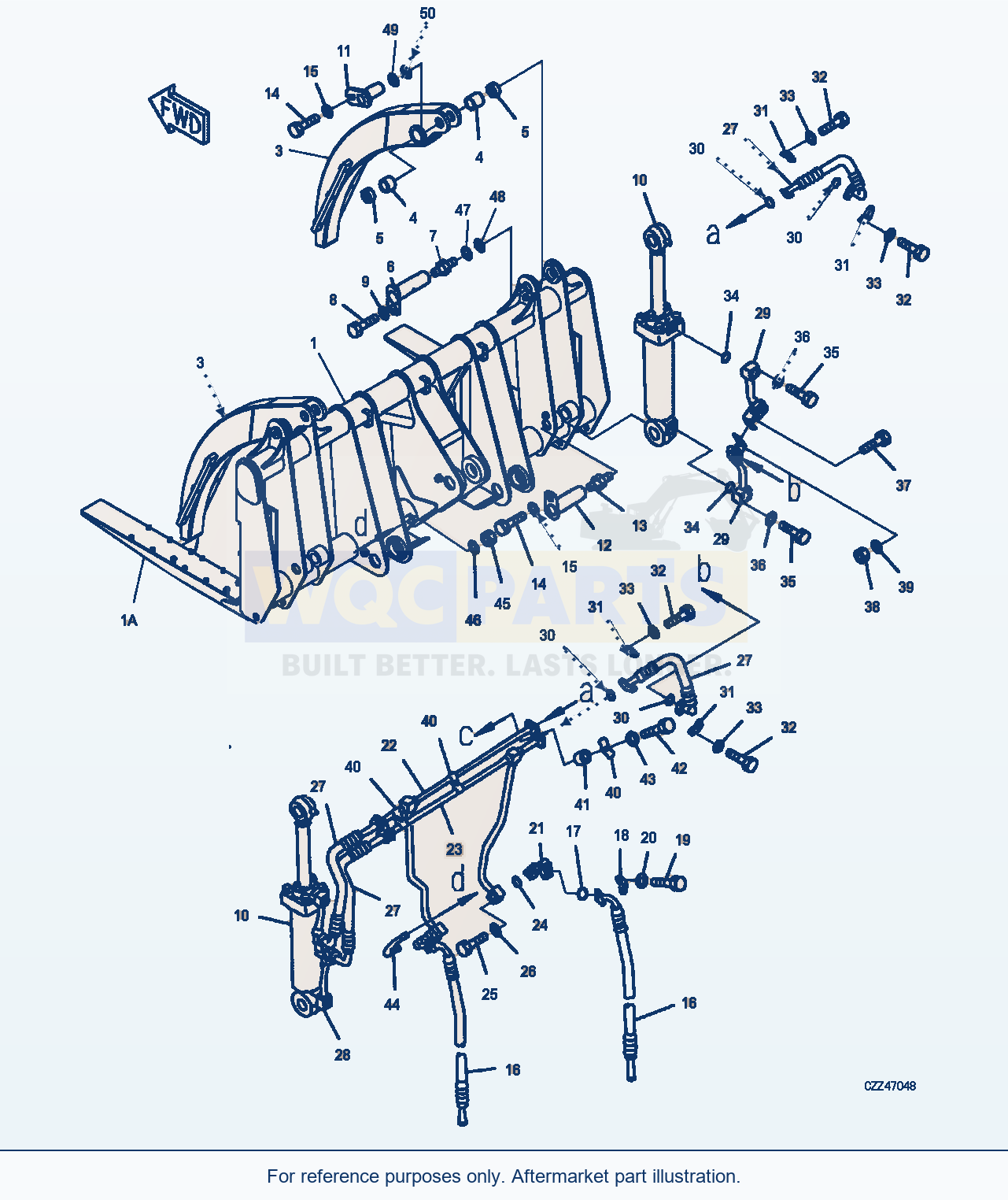 Komatsu WA470-6 Soild Cross Fork (|T00533) parts diagram