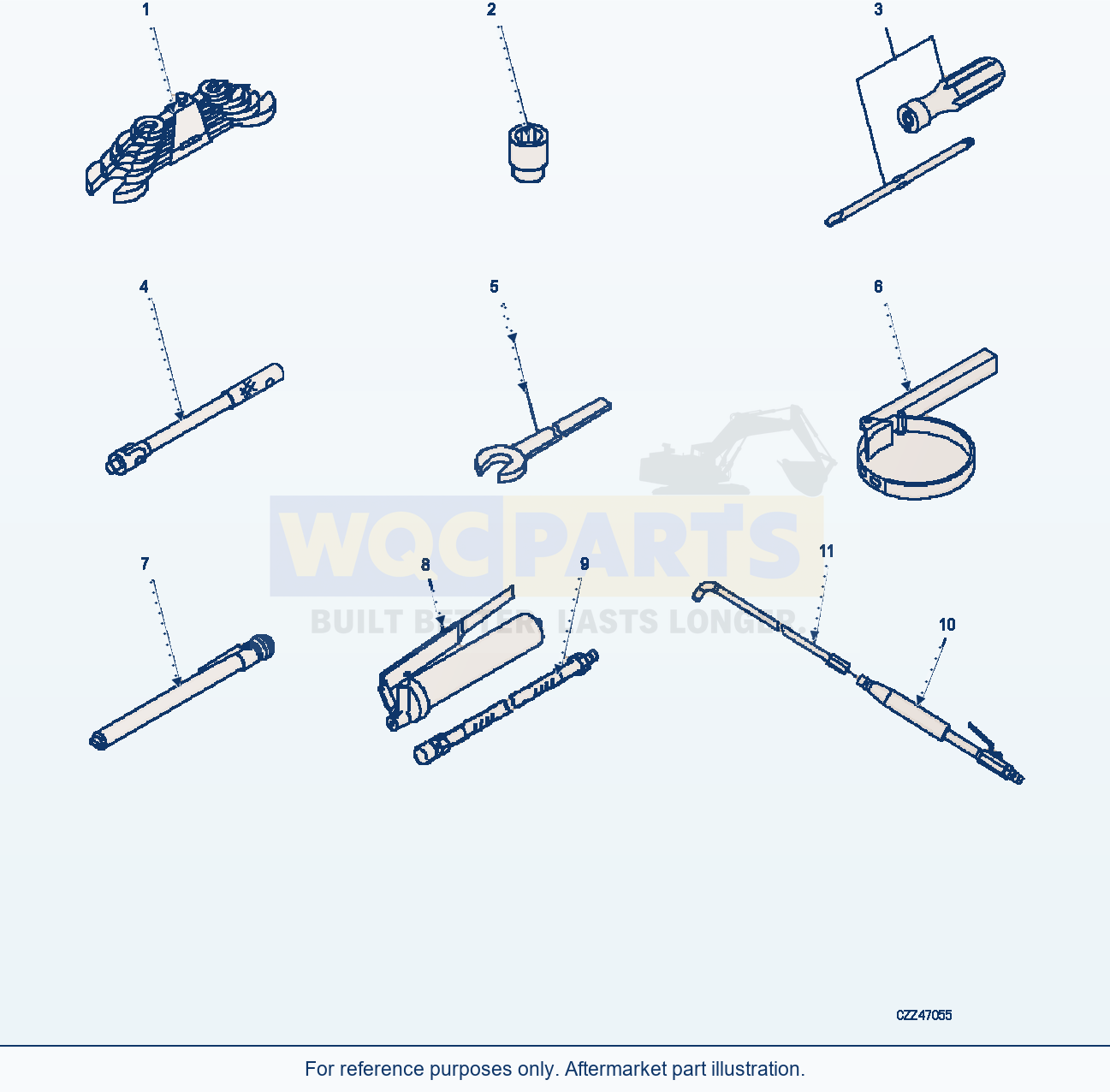 Komatsu WA470-6 General Tool Set (|V00547) parts diagram