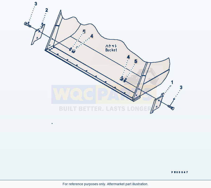 Komatsu WA470-6 Side Guard(#85001-) Serial 85001-90215 (ECOT3) parts diagram