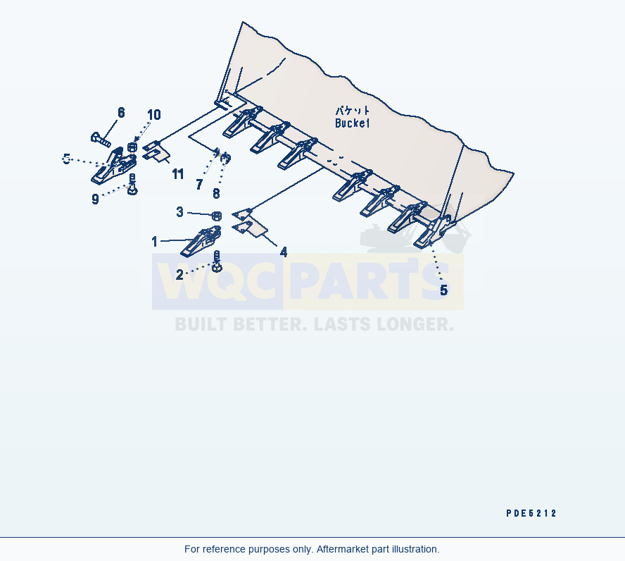 Komatsu WA470-6 Tooth(#85001-) Serial 85001-90215 (ECOT3) parts diagram