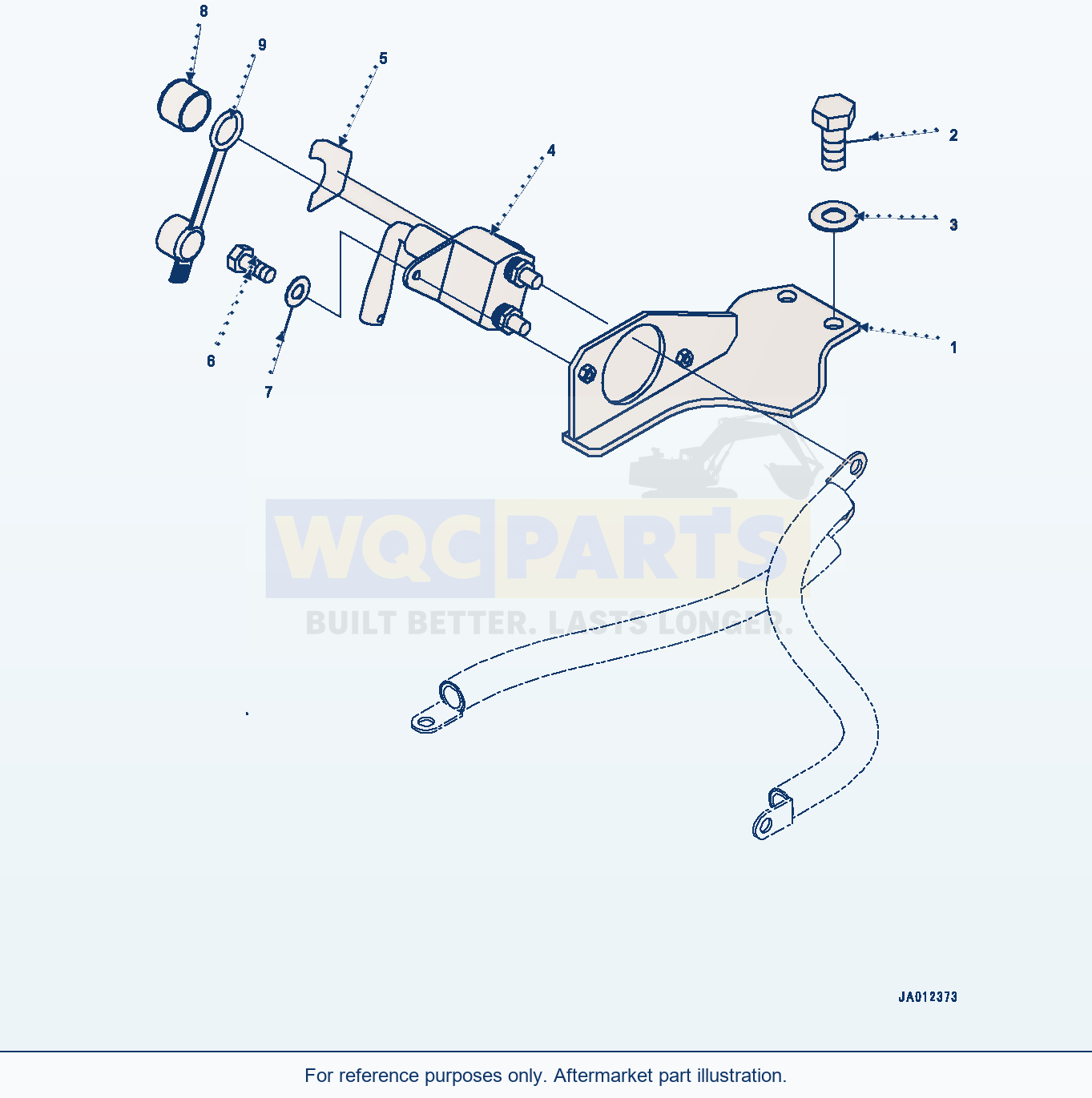 Komatsu WA470-6A Battery Box, Disconnect Switch (#90047-) parts diagram