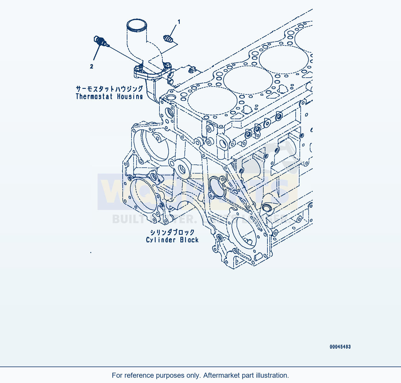 Komatsu WA470-6A Water Temperature Sensor (#567555-) parts diagram