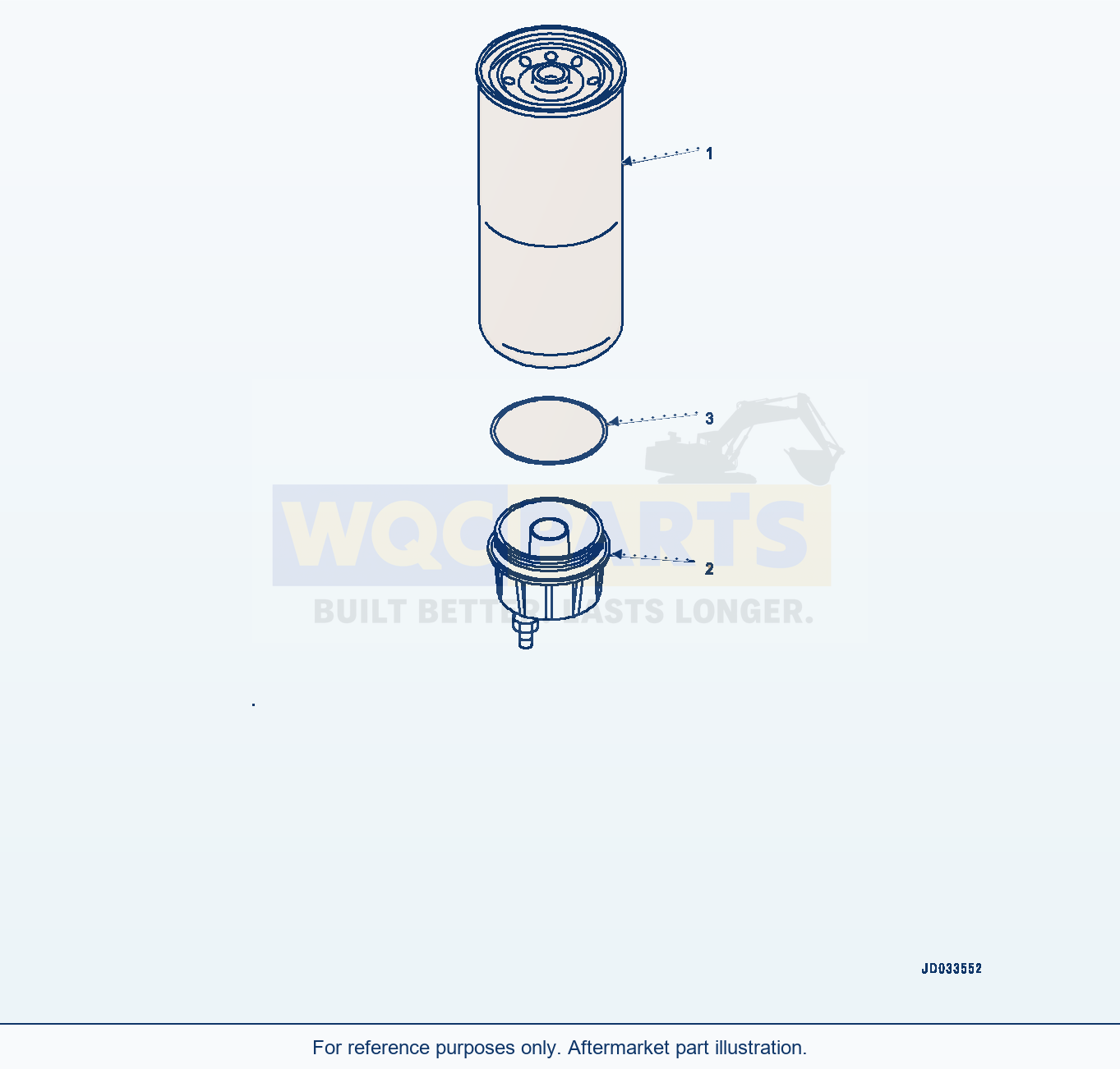Komatsu WA470-6A Fuel Prefilter, Service Only (#567555-) parts diagram