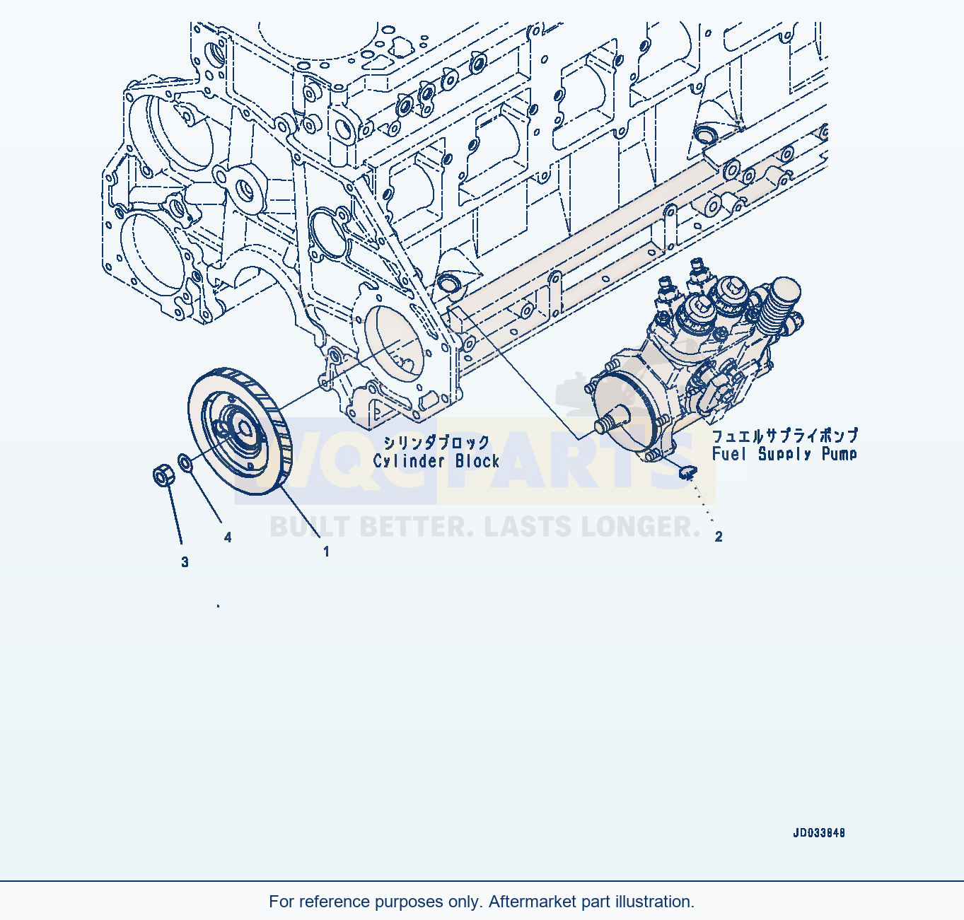 Komatsu WA470-6A Fuel Supply Pump Drive (#567555-) parts diagram