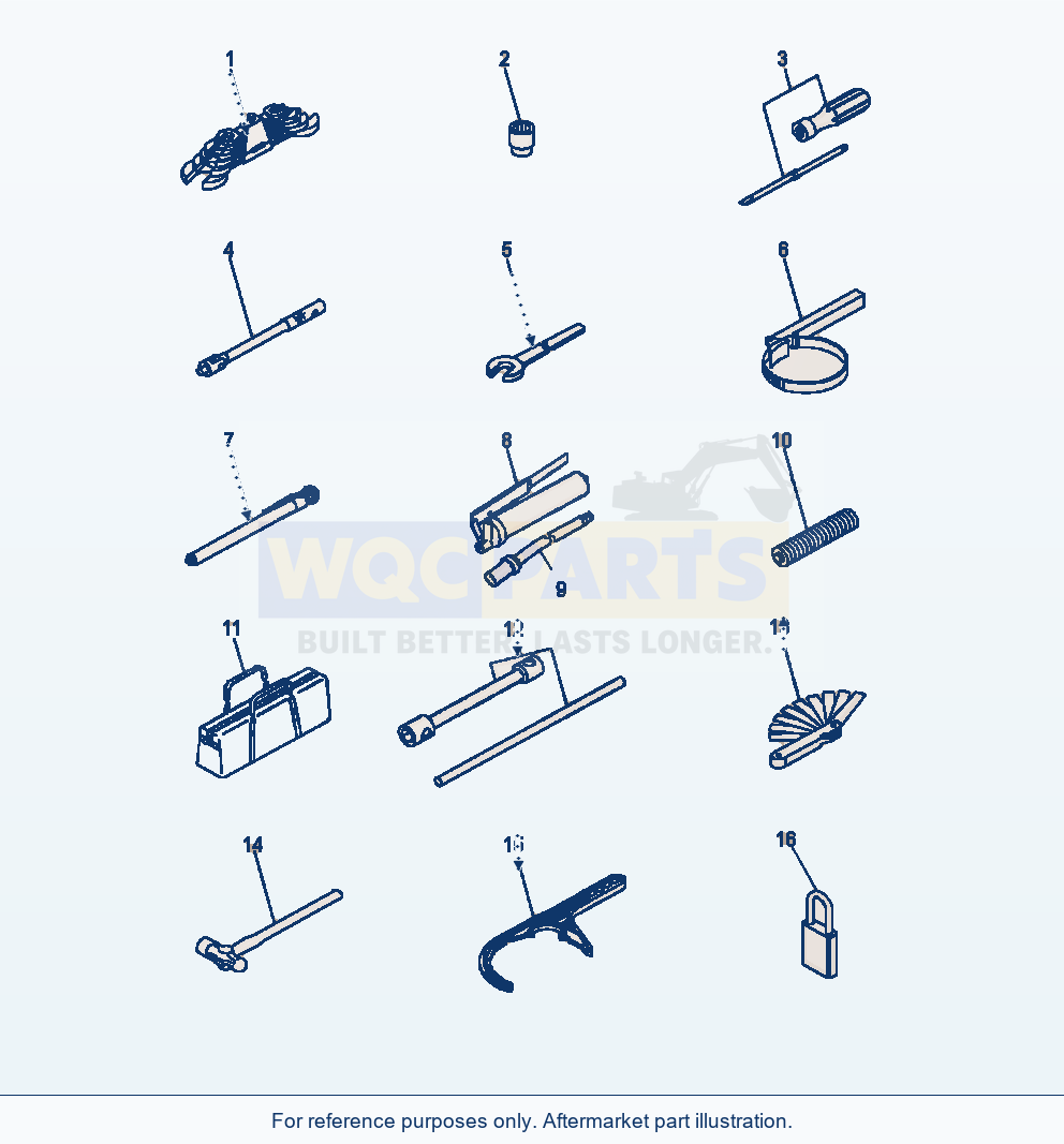 Komatsu WA470-7 General Tool Set parts diagram