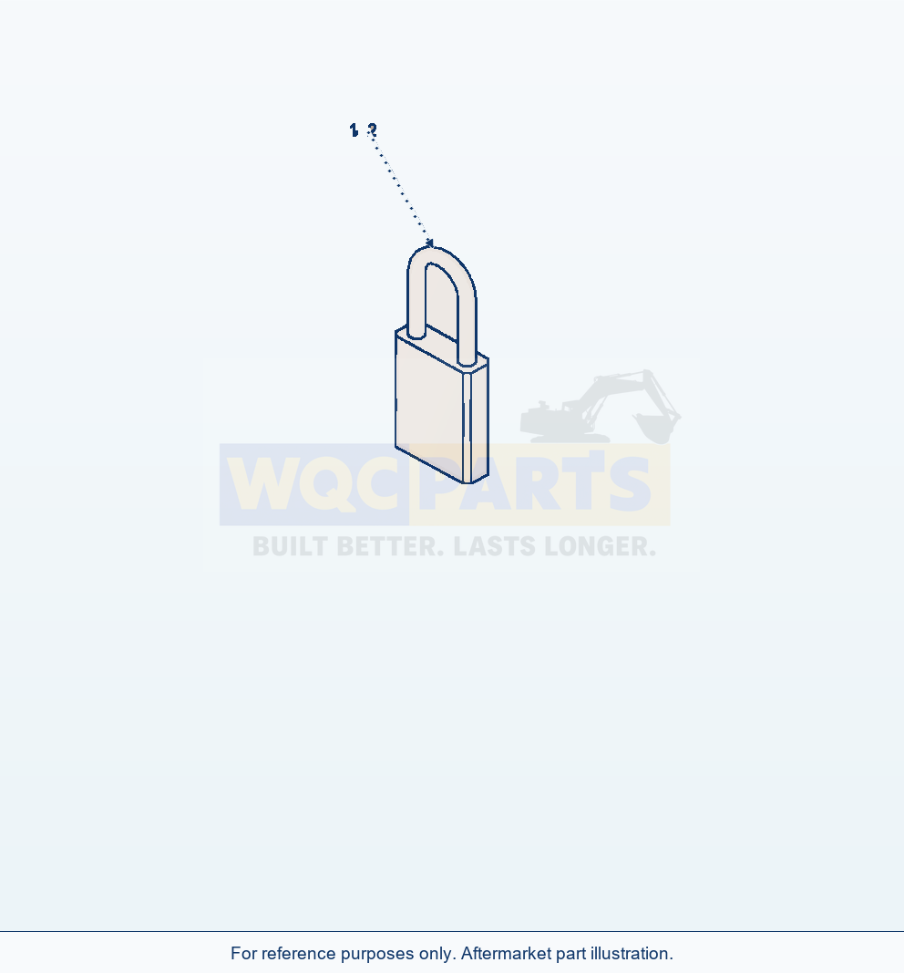 Komatsu WA470-7 Padlock parts diagram