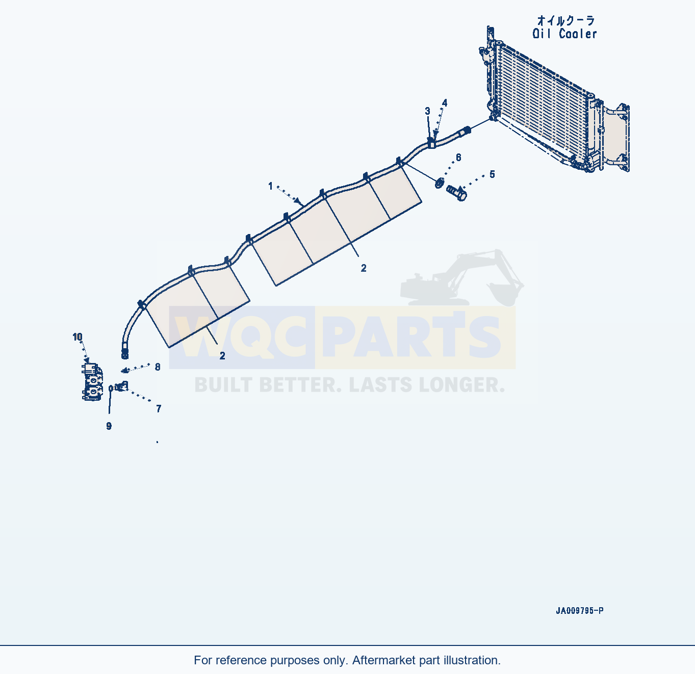 Komatsu WA470-7 Cooling Piping (#10001-) parts diagram