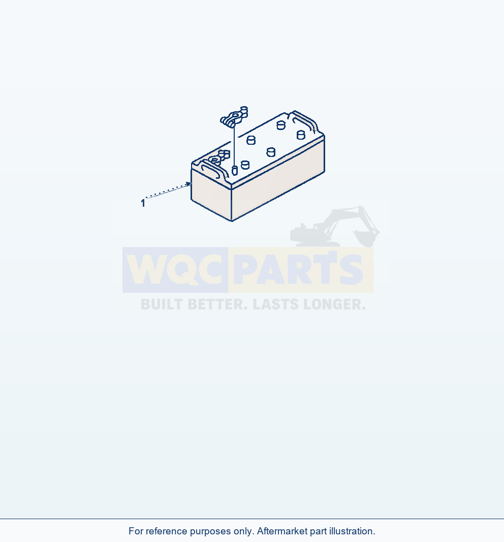 Komatsu WA470-7 Battery parts diagram