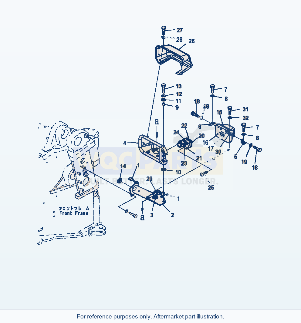 Komatsu WA470-7 Front Lamp L.H. parts diagram