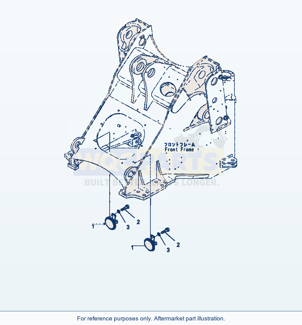 Komatsu WA470-7 Horn parts diagram