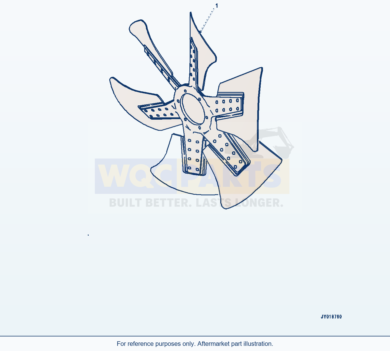 Komatsu WA470-7 Cooling Fan (#760611-) parts diagram