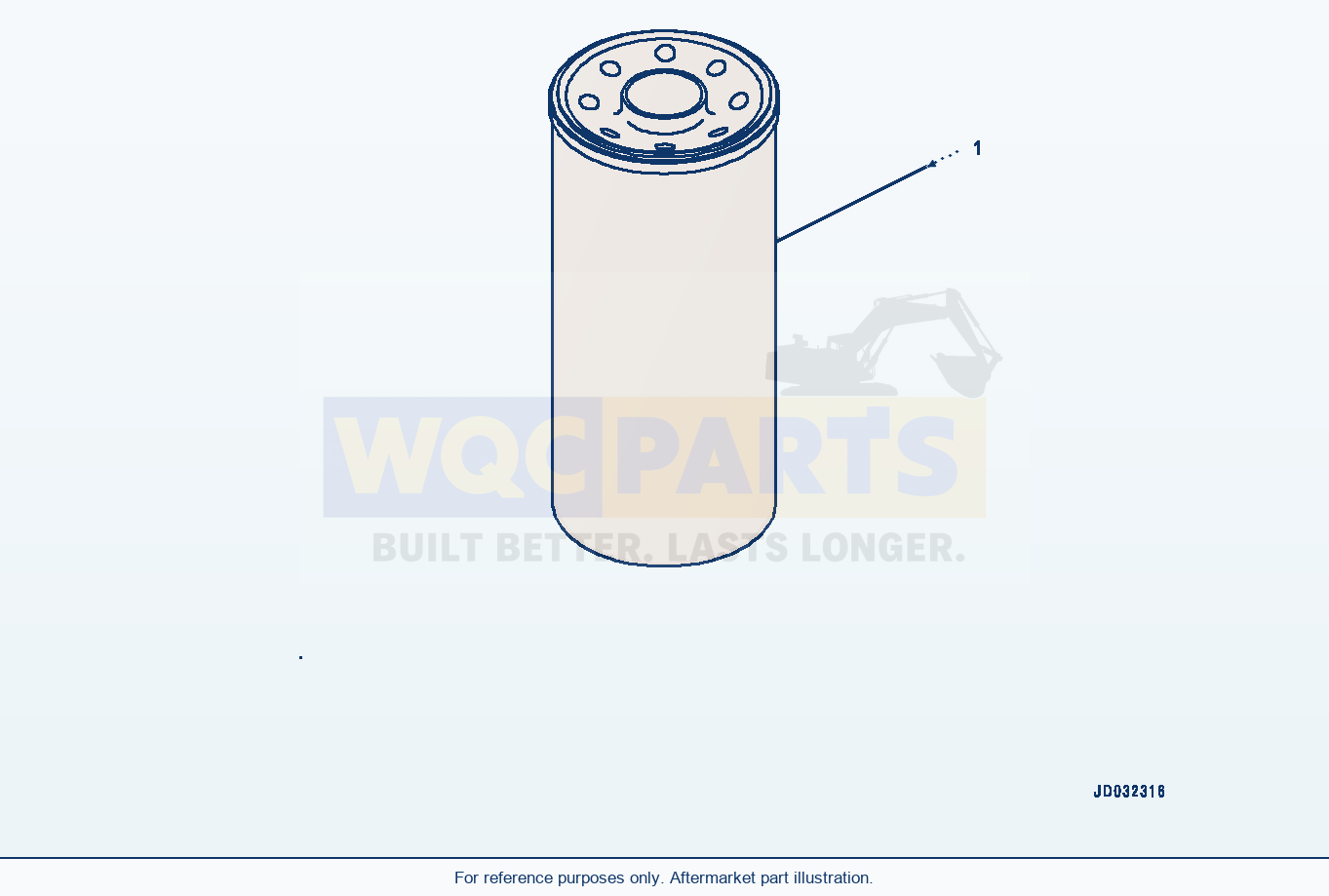 Komatsu WA470-7 Fuel Filter Cartridge, Service Only (#760611-) parts diagram