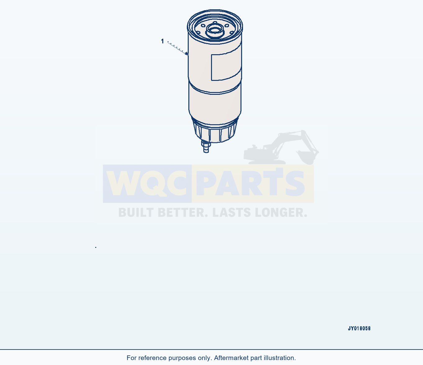 Komatsu WA470-7 Fuel Prefilter, Service Only (#760611-) parts diagram