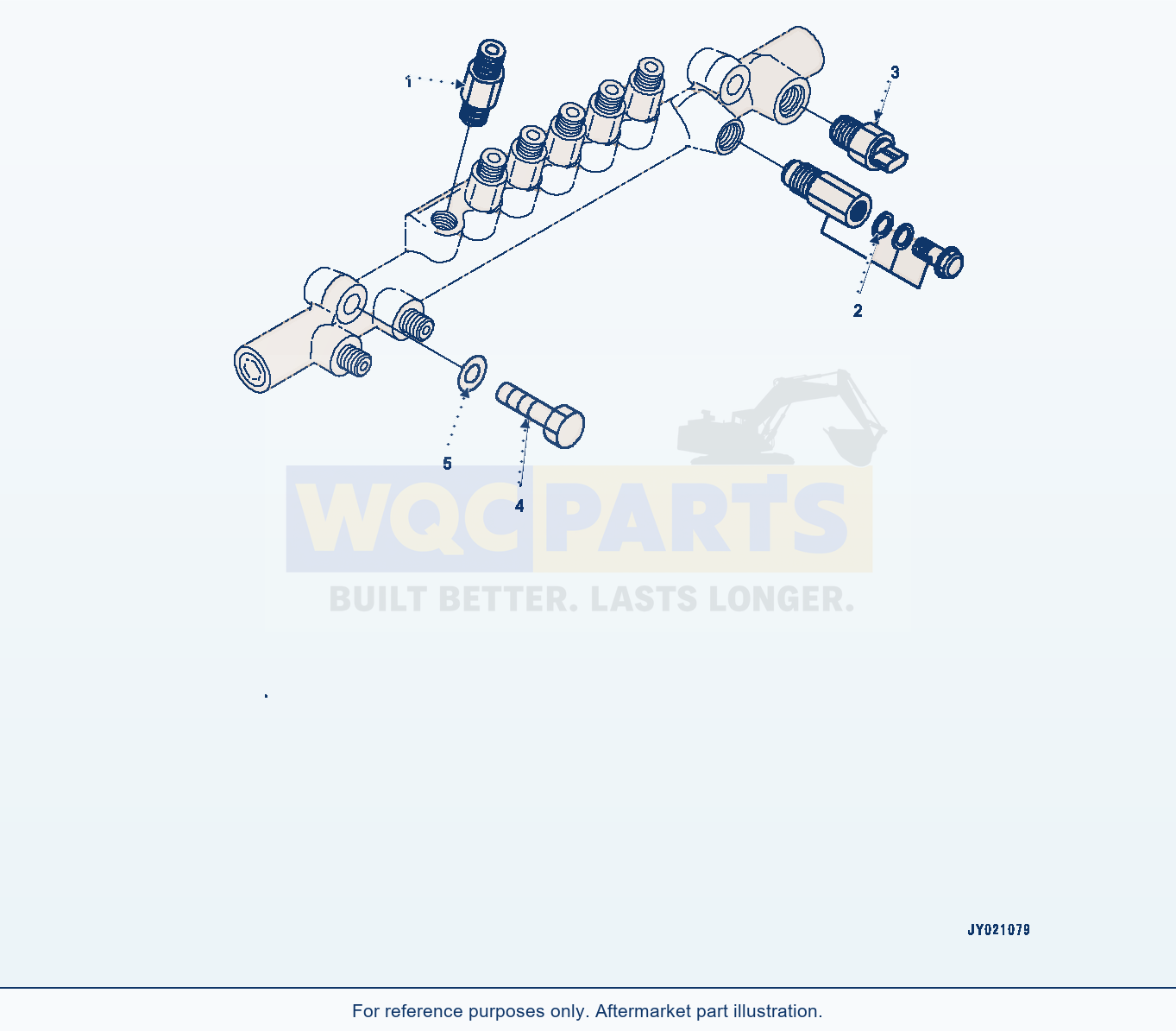 Komatsu WA470-7 Fuel Supply Pump, Common Rail (#760611-) parts diagram