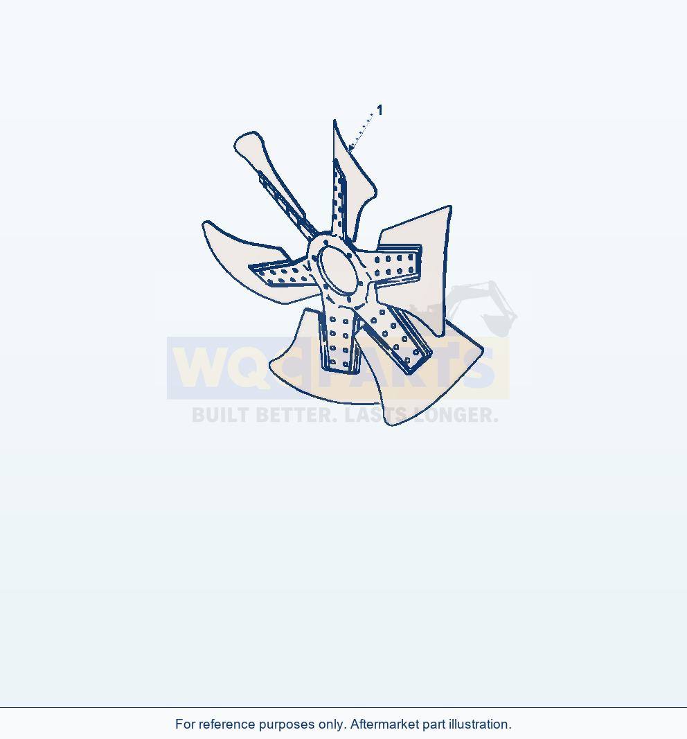 Komatsu WA470-7 Cooling Fan parts diagram