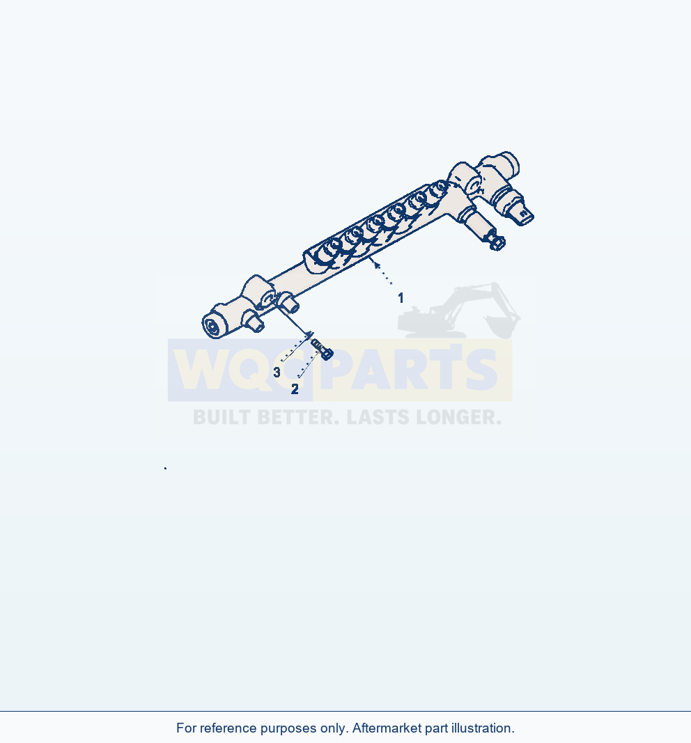 Komatsu WA470-7 Fuel Injection Pump Common Rail parts diagram