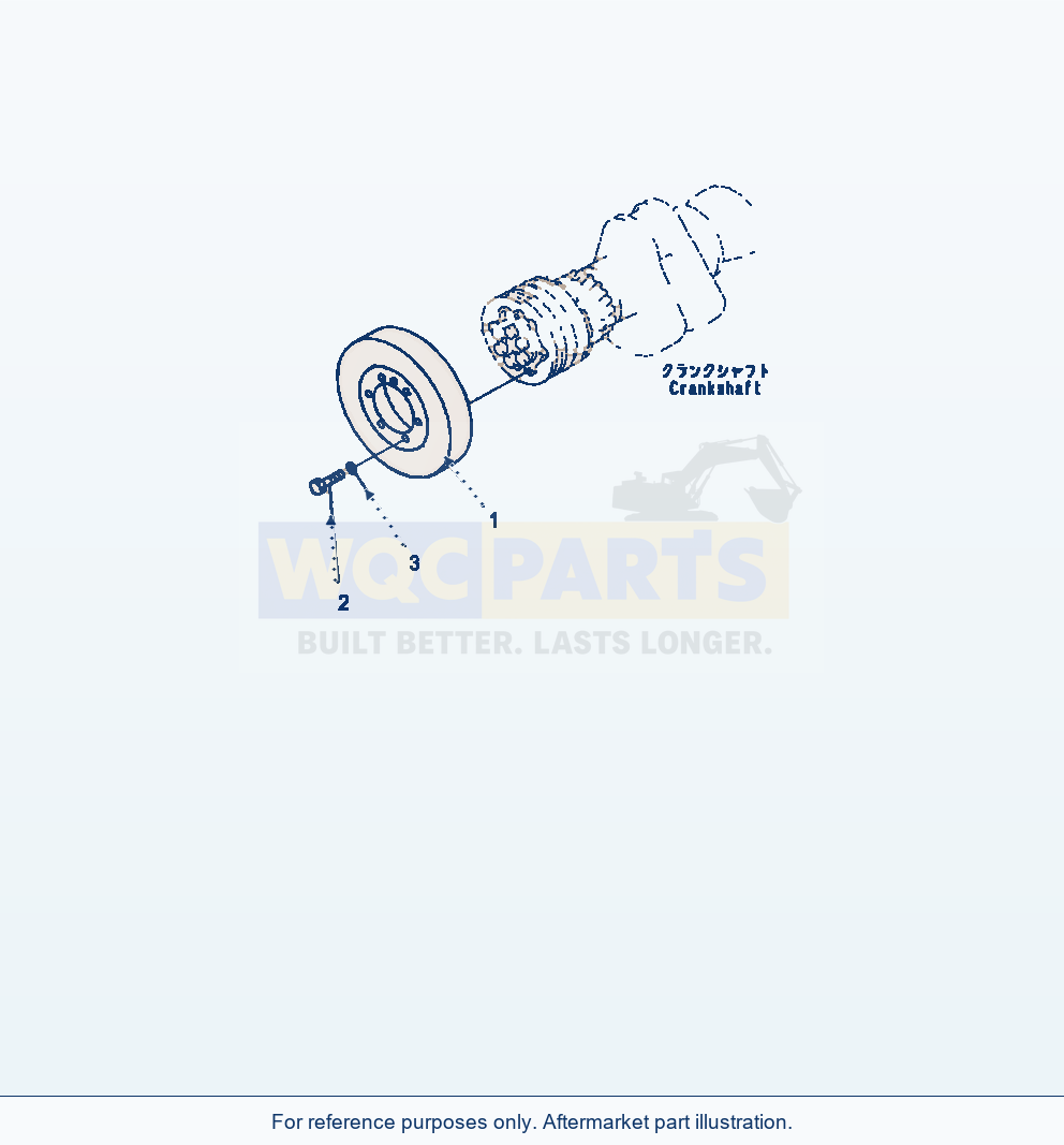 Komatsu WA470-7 Vibration Damper parts diagram